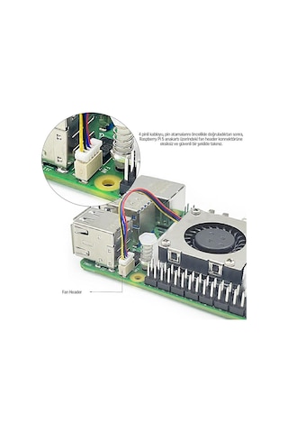 Raspberry Pi 5 İçin Aktif Soğutucu