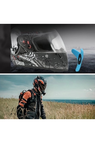 Motorsiklet Kask Önü Takılan Telefon Tutucu Aksiyon Kamerası Takılabilen Aparat 5545 Kısa+Sis (Kısa Aparat