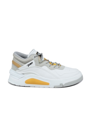 Jump 29103 Yüksek Bilekli Beyaz Erkek Sneaker Günlük Spor Ayakkabı Beyaz