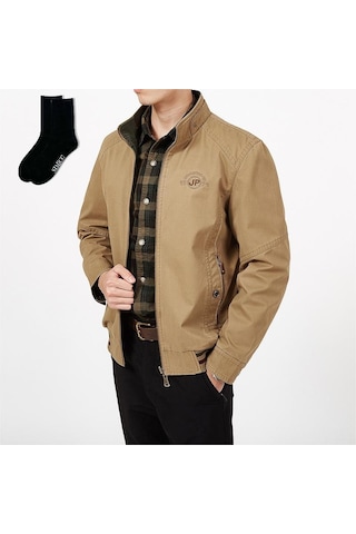 Simicg Ters Çevrilebilir Erkek Ceket Haki - Yeşil Haki