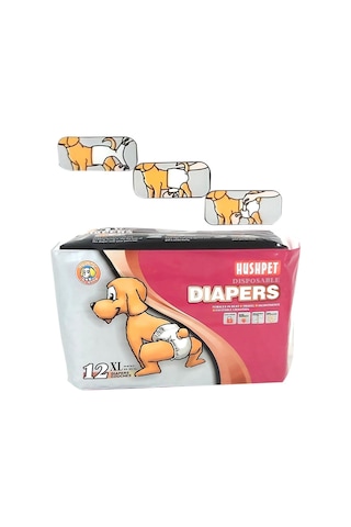Hushpet Ultra Emici Köpek Külot Çiş Pedi Xl 12li