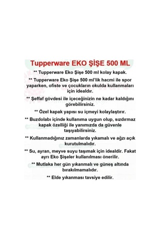 Eco Şişe Suluk 500 Ml 2 Li Turkuaz Mercan
