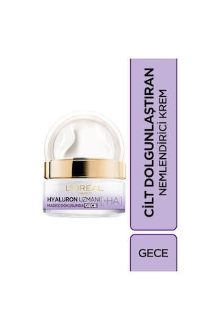L'Oreal Paris Hyaluron Uzmanı Cilt Dolgunlaştıran Nemlendirici Gece Kremi 50 ML