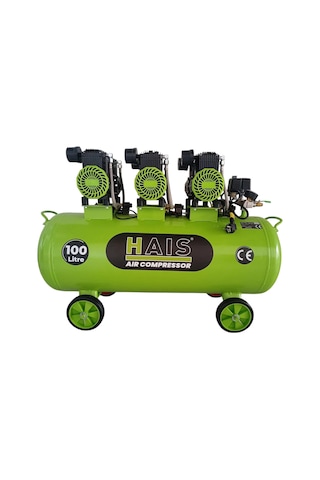 Hais 100 Litre Sessiz Yağsız Hava Kompresörü 4,5 Hp