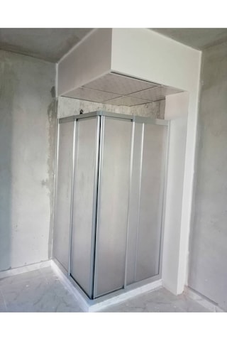 Nokta Duşakabin 85 x 85 Teknesiz Parlak Krom Renkli Mika Duşakabin Şeffaf