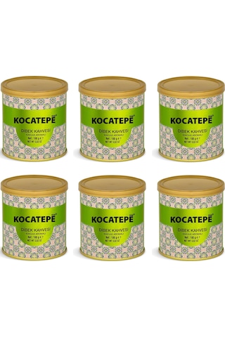 Kocatepe Kakuleli Dibek Kahvesi Teneke 100 Gr X 6 Adet Öğütülmüş
