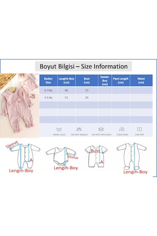 Babymod Güpürlü Şapkalı Bebe Yakalı 100% Pamuk Kız Bebek Tulum Somon