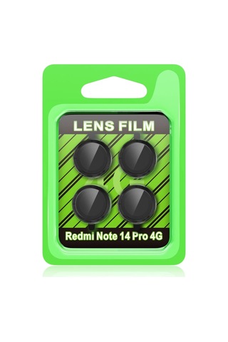 Xiaomi Redmi Note 14 Pro 4g Uyumlu Raze Metal Kamera Lens - Siyah Renkli