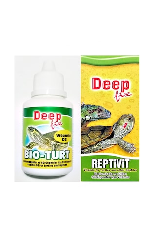 Deep Fix Sürüngen ve Su Kaplumbağa Vitamini Bakım Seti 2'li