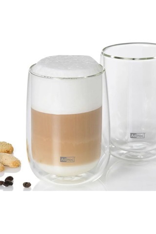 Adhoc Set Çay Bardağı Duo Glass Renkli