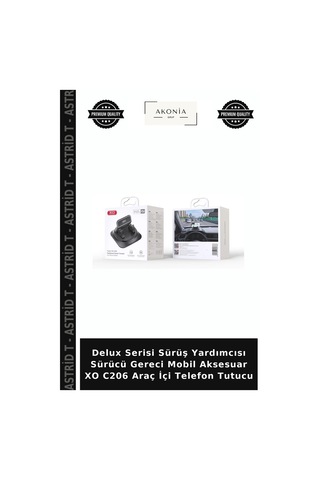 Delux Serisi Sürüş Yardımcısı Sürücü Gereci Mobil Aksesuar Xo C206 Araç İçi Telefon Tutucu Çok Renkli