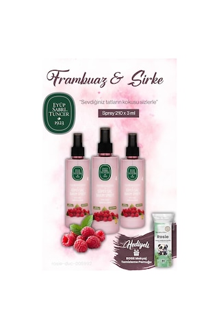 Eyüp Sabri Tuncer 3 X 210 Ml Sirke Frambuaz Sprey Ve Rosıe Makyaj Pamuğu