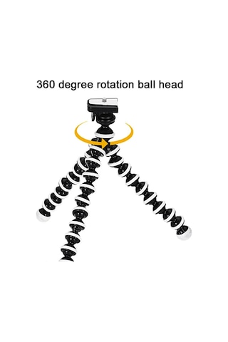 16 Cm Boncuk Ahtapot Tripod Telefon Tutucu Aparat