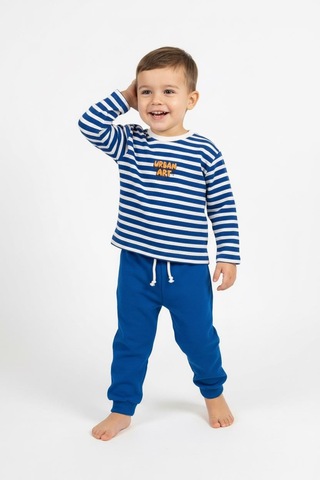 Urban Art Baskılı 2 Li Takım Saks Mavi