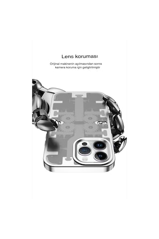 Apple iPhone Uyumlu 13 Pro Kılıf Mekanik Bumper Kapak - Mavi