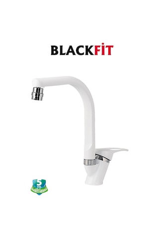 Beyaz Mix Oynar Başlıklı Mutfak Bataryası Çift Su Grişli Çeşme Eviye Bataryası Mutfak Çeşmesi Beyaz