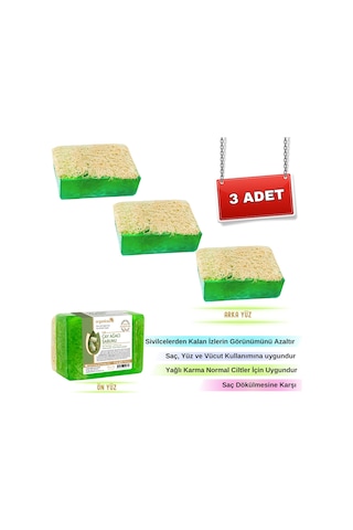 Organicsun Doğal Kabak Lifli Çay Ağacı Sabunu 3 x 120 G