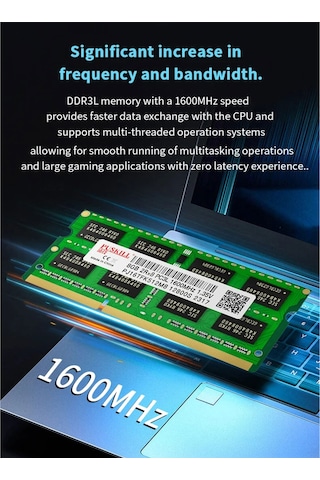 Monyee Dizüstü Bilgisayarlar İçin Ddr3l 8gb 1600mhz 1.35v So-dımm Ram Modülü