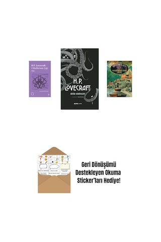 Everest Açıkhava 6 - Cthulhu Nun Çağrısı + H.p. Lovecraft - Bütün Hikayeleri Ciltli + Charles Dexter Ward Vakası + Okuma Sticker'ları