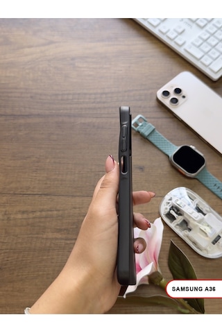 Samsung Galaxy A36 Uyumlu Süper İnce Mat Ultra Thin Silikon Kılıf Siyah