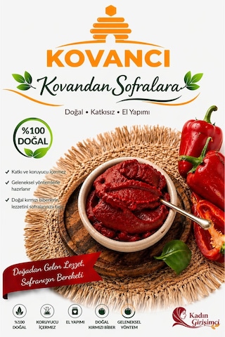 Biber Salçası %100 Doğal Katkısız Ev Yapımı Güneşte Kurutulmuş Salça