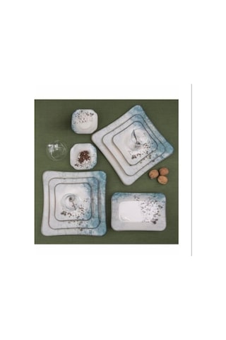 Güral Porselen Spinoza 30 Parça 6 Kişilik Kahvaltı Takımı 1341 Çok Renkli