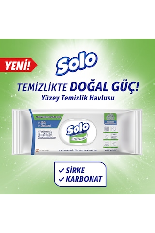 Solo Yüzey Temizleme Havlusu Karma 3 x 100'lü