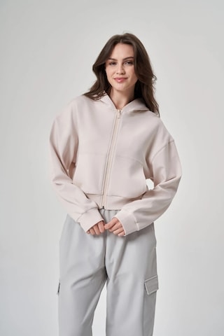 Exuma Kadın Fermuarlı Kum Rengi Sweatshirt 1529109-kum Kum