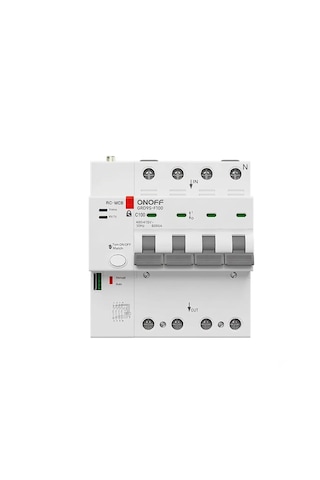 Onoff Tuya Wifi Akıllı 3 Fazlı Yüksek Voltaj Düşük Voltaj Kaçak Akım Güc Tüketimi Zamanlama Uzaktan Kontrol Sigorta 100 Amper Grd9s-f100wl