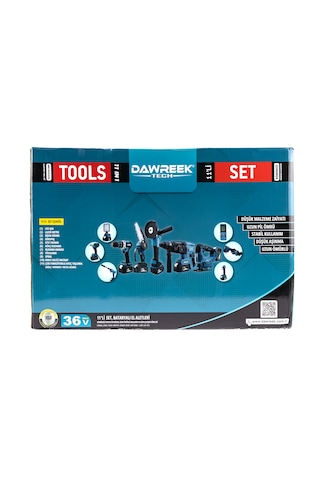 Dawreek 36V36 Akülü Vidalama Seti 11'li Mavi