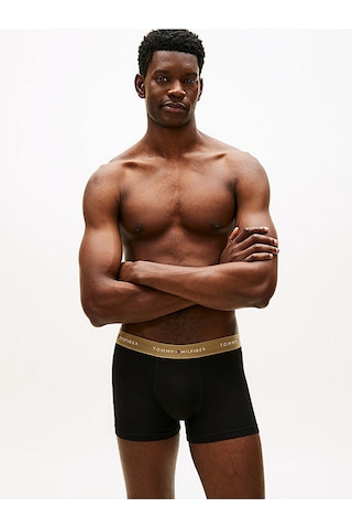 Tommy Hilfiger Um0um03890 3p Trunk Wb Erkek Boxer Siyah