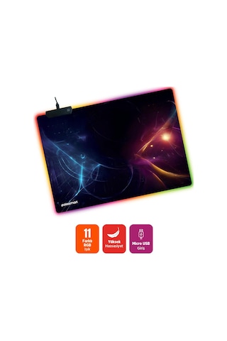 Polosmart Pgm40 Işıklı Gaming Mousepad Rgb