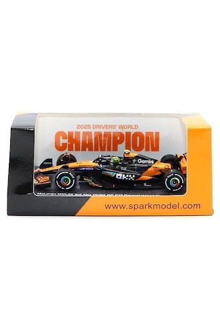 1:64 Ölçek Spark 2025 Mclaren Mcl39 No4 3rd Abu Dhabi Gp 2025 Norris Diecast Metal Minyatür Model Araba 5cm