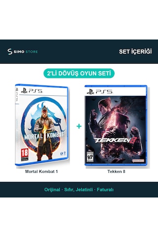 Mortal Kombat 1 + Tekken 8 Ps5 2'li Dövüş Oyun Seti