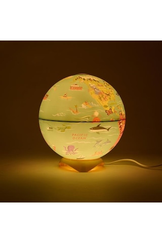 Gürbüz My Wild World Globe Abajur - Renkli - 26 Cm Renkli
