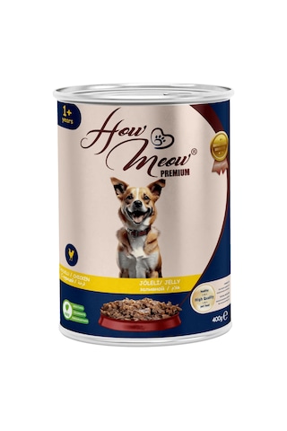 How Meow Jöleli Tavuklu Yetişkin Köpek Konserve Maması 12 x 400 G