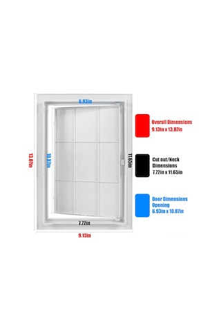 Jeehugo Beyaz Plasterboard Bakım Kapısı, 20x30 Cm Plastik Malzeme, Çıkarılabilir Menteşeli, Güçlendirilmiş Duvar Boru Bakıma Uygun