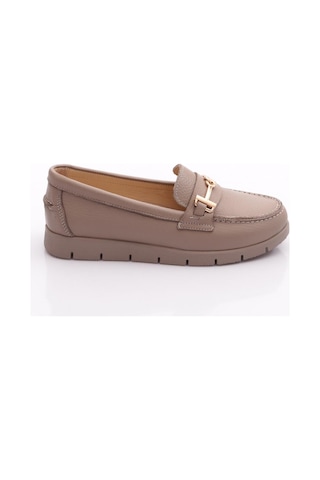 Dgn 5604-6 Kadin Loafer Ayakkabi Vizon Floater