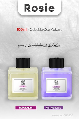 Bubblegum Ve Mor Menekşe Rosıe Çubuklu Oda Kokusu 100 Ml Fresh