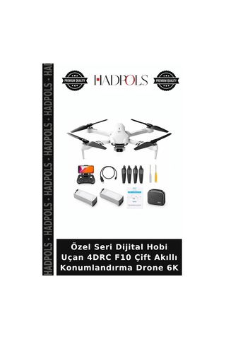 Özel Seri Dijital Hobi Uçan 4drc F10 Çift Akıllı Konumlandırma Drone 6k