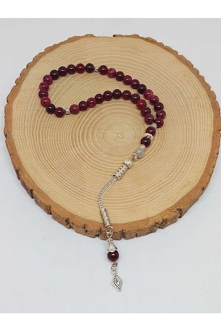 Lal Granat Garnet Taşı Tesbih 33lük 6mm 42235 Çok Renkli
