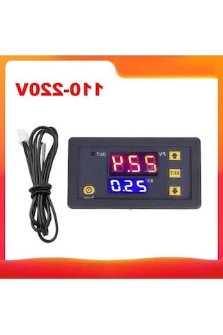 Pazly 3230 Dijital Ekranlı Termostat Modülü Sıcaklık Kontrol Cihazı Mikro Isıtma Soğutma Paneli