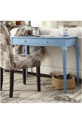 Wooding 120 Cm Masif Mavi Lake Bonamy Çalışma Masası