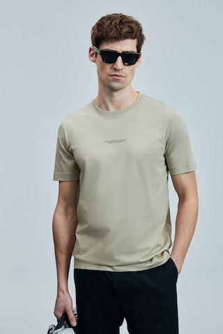 Lufian Valor Modern Grafik T- Shirt Bej Bej 111020242100550 Bej