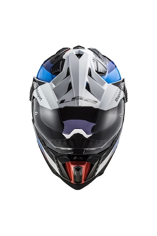Ls2 Explorer C Karbon Frontıer Tıtanıum- Kask Sıyah-mavı