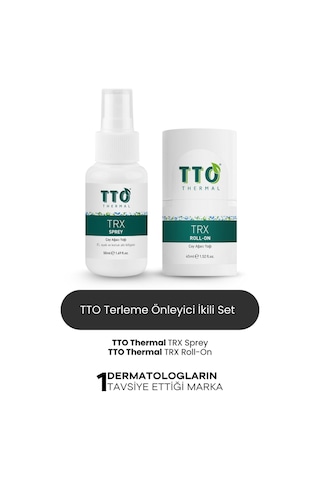 Tto Trx Sprey Ve Roll-on Paketi Terleme Önleyici Çay Ağacı Yağı / Tea Tree Oıl