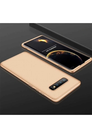 Galaxy S10 Plus Kılıf Zore Ays Kapak Gold
