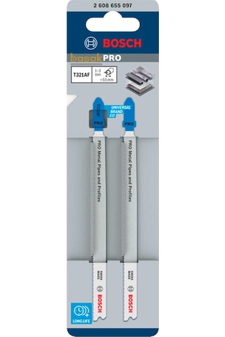 Bosch Pro T321 Af 2'li Metal Boru Ve Profil Dekupaj Ucu 2608655097
