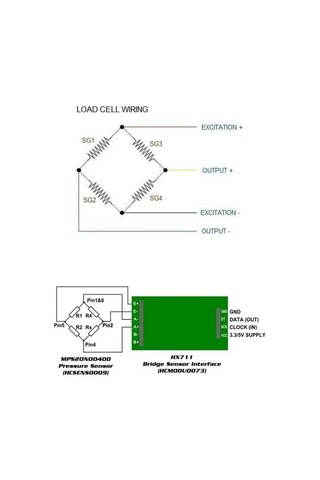 Hx711 Yük Hücresi Ağırlık Sensörü Amplifikatör Modülü Load Cell