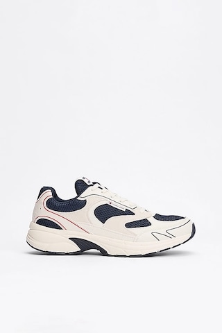 Tommy Hilfiger Erkek Th Coney Renk Bloklu Sneakers - Lacivert Rwb